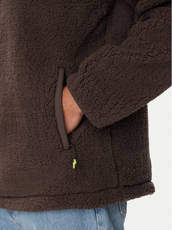 Hunter Hunter Флісовий реглан Borg HARM0013262 Темно-коричневий Regular Fit