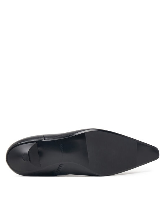 Calvin Klein Ilgaauliai Calvin Klein Kitten Heel High Boot Lth HW0HW03167 Juoda