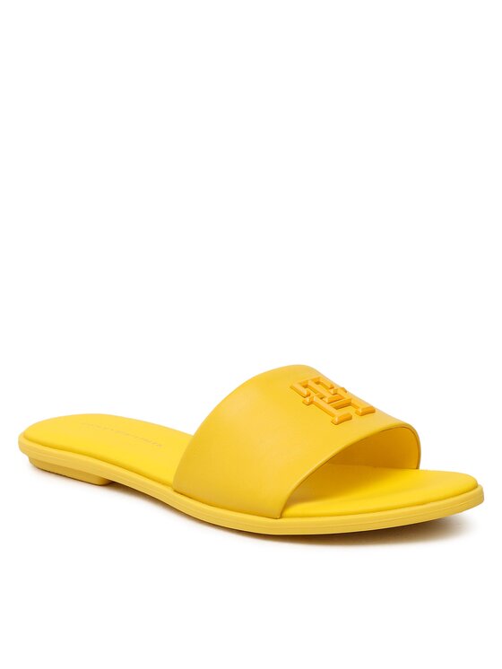 Tommy Hilfiger Παντόφλες Tommy Hilfiger Th Pop Mule FW0FW07097 Κίτρινο