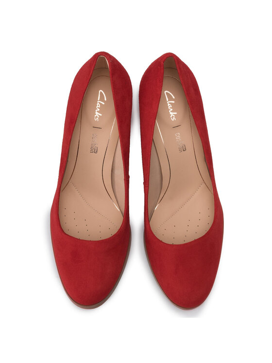 Clarks Туфлі Clarks Kaylin Cara 261465474 Червоний