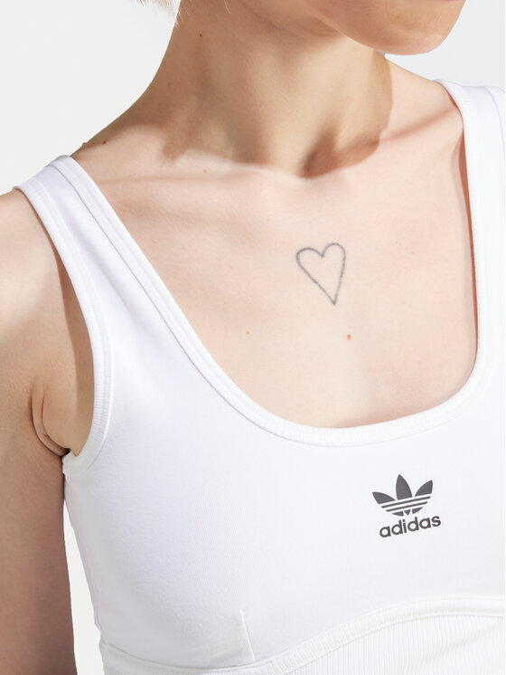 adidas adidas Бюстгальтер-топ adicolor Trefoil IN4116 Білий