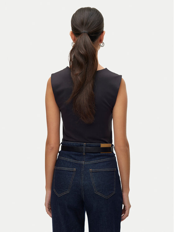 Vero Moda Vero Moda Marškinėliai Million 10312751 Juoda Slim Fit