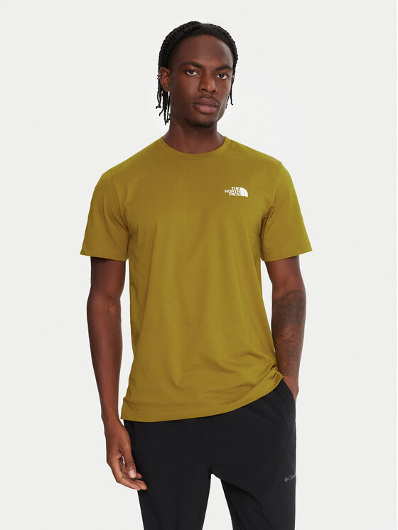 The North Face The North Face Camiseta Simple Dome NF0A87NG Amarillo Regular Fit