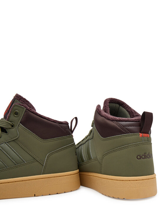 adidas Sneakersy adidas Rapid Court Mid Winterized JR0184 Zielony