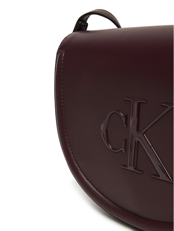 Calvin Klein Táska Calvin Klein Bold Ck Saddle Crossbody LV04F3221G Bordó