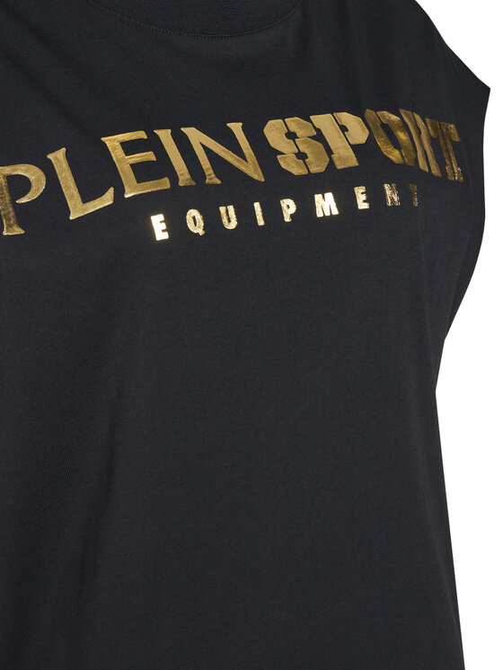 Plein Sport Plein Sport Майка PAEC MTK8319 STE001N Чорний Regular Fit