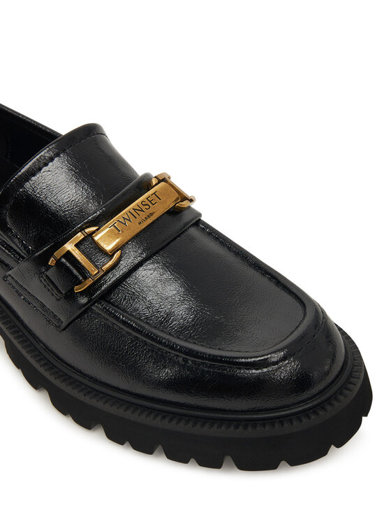 TWINSET Loaferice TWINSET 252TGT080 Crna