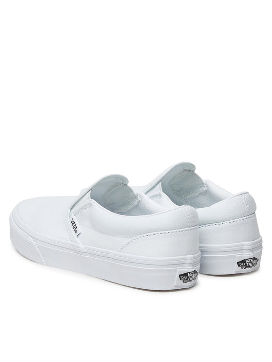 Vans Tenis superge Vans Classic Slip On VN000D35W001 Bela