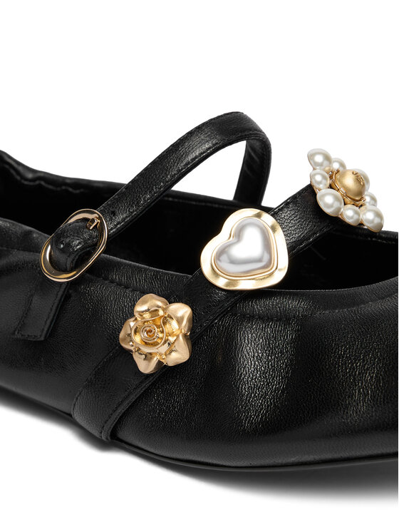 Stuart Weitzman Балетки Stuart Weitzman Socharming Mary Jane SN124 Чорний