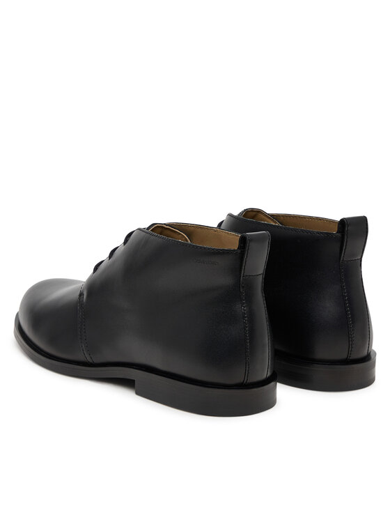 Calvin Klein Trzewiki Calvin Klein Ess Rubber Desert Boot Lth HM0HM01979 Czarny