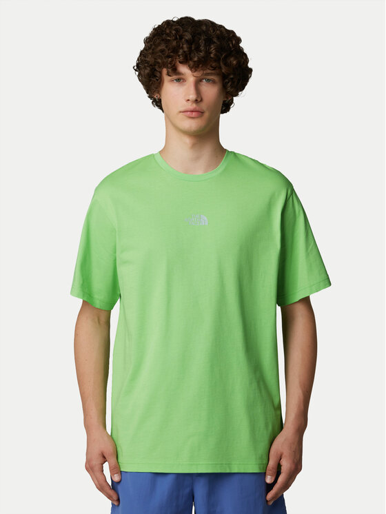 The North Face The North Face Majica Unisex SS Never Stop NF0A8C3A Zelena Relaxed Fit