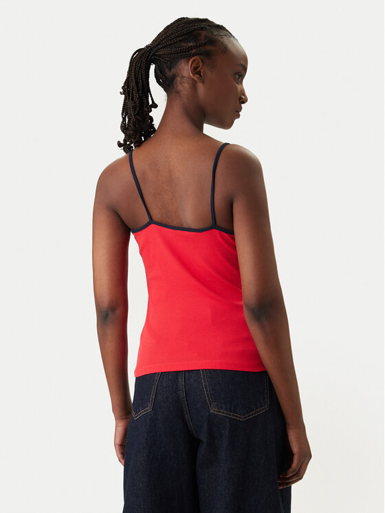 Tommy Jeans Tommy Jeans Top DW0DW22261 Rojo Slim Fit