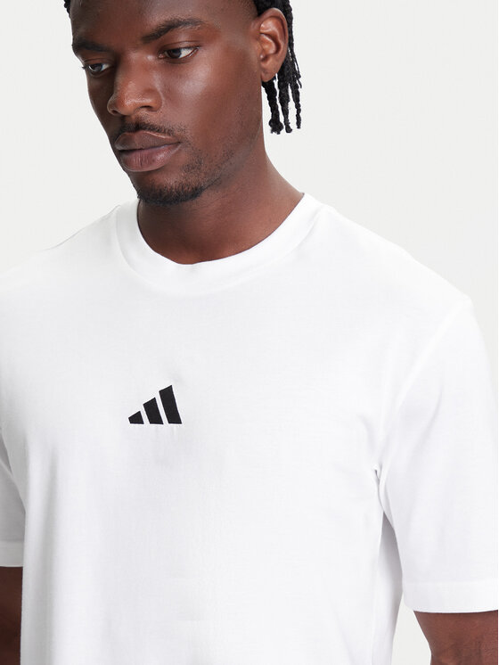 adidas adidas Футболка Essentials Small Logo JF1092 Білий Regular Fit
