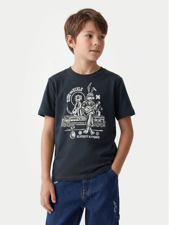 Element Element Camiseta Timber Aboard ELBZT00259 Negro Regular Fit
