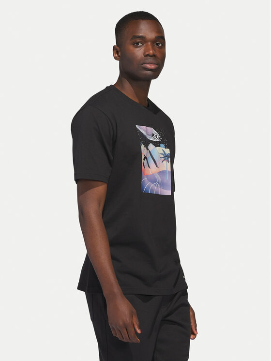 adidas adidas Футболка All Day I Dream About Summer JI9417 Чорний Regular Fit