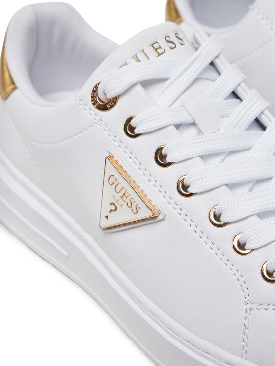 Guess Сникърси Guess FLJD12 LEA12 Бял