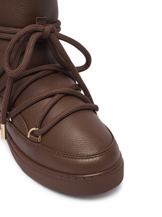 Inuikii Апрески Inuikii Full Leather Wedge 1001.004.0092 Тъмнокафяв