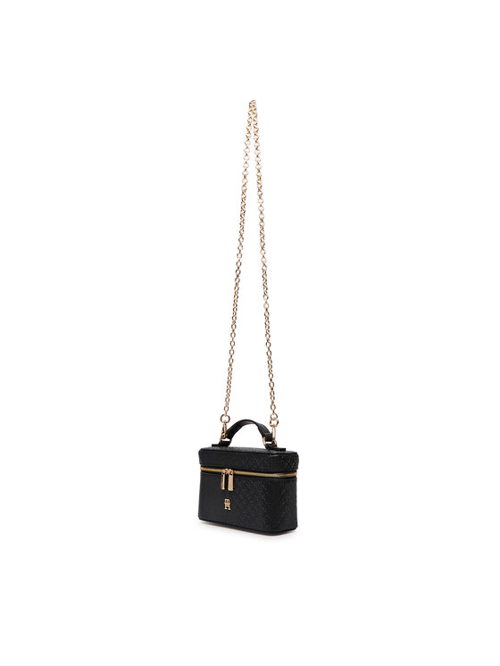 Tommy Hilfiger Borsetta Tommy Hilfiger Th Icon Chain Vanity Bag Mono AW0AW19021 Nero