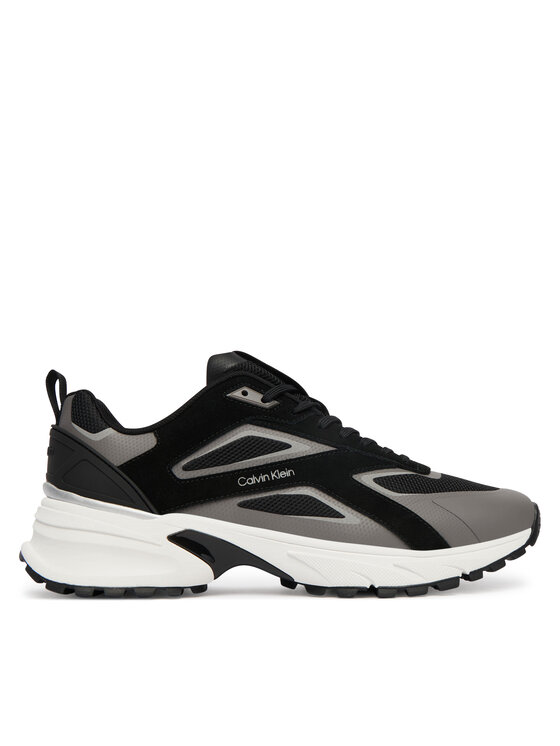Calvin Klein Sneakersy Calvin Klein Hike Runner Ck Stripe Mix Ny-Su HM0HM02220 Čierna