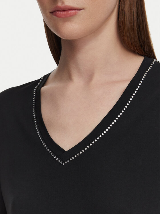 Guess Guess Футболка W6YP58 K5233 Чорний Relaxed Fit
