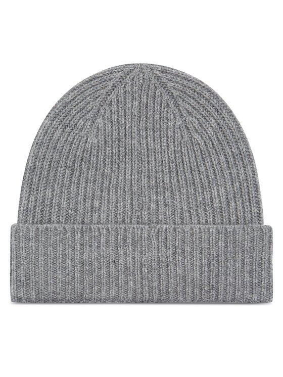 Tommy Hilfiger Čepice Tommy Hilfiger Cashmere Chic Beanie AW0AW15321 Šedá
