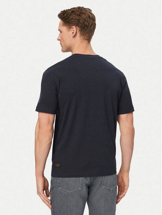 Aeronautica Militare Aeronautica Militare Camiseta 261TS2535UJ00641 Azul marino Regular Fit