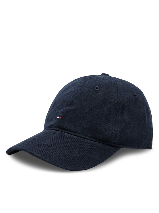 Tommy Hilfiger Cepure ar nagu Tommy Hilfiger Flag '85 Soft 6 Panel Cap AM0AM12531 Tumši zils