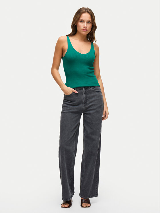 Vila Vila Топ Wennie 14104135 Зелений Regular Fit