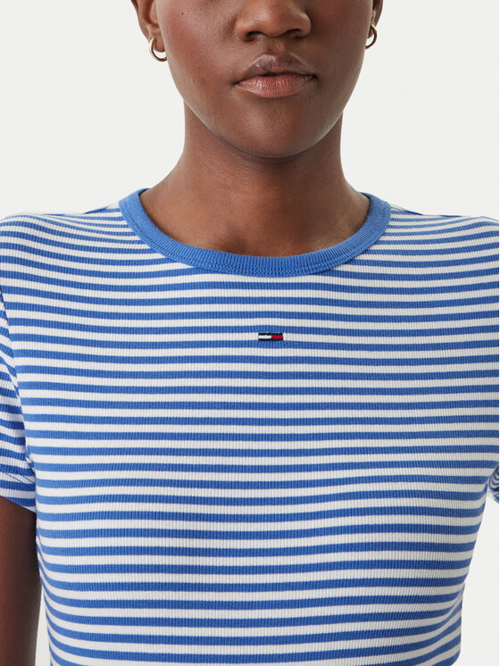Tommy Jeans Tommy Jeans Camiseta Essential DW0DW17383 Azul Slim Fit
