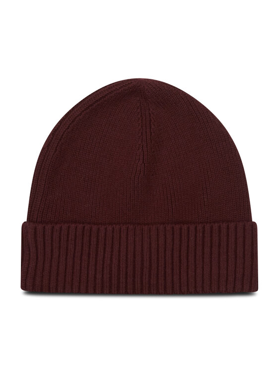 Tommy Hilfiger Σκούφος Tommy Hilfiger Pima Cotton Beanie AM0AM06573 Μπορντό