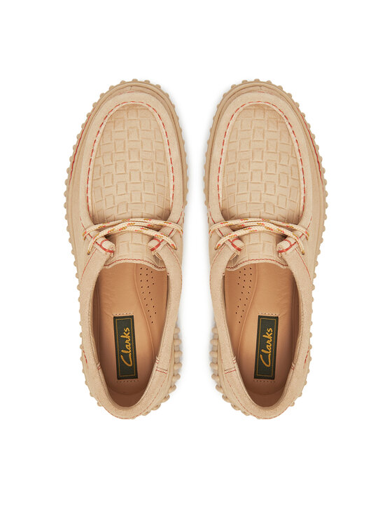 Clarks Pusbačiai Clarks Torhill Bee 26181191 Écru