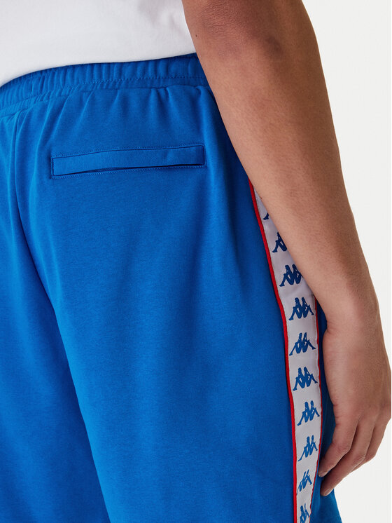 Kappa Kappa Pantaloncini sportivi Banda Oviedo 351S77W Blu Comfort Fit