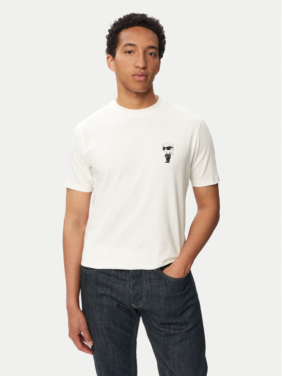 KARL LAGERFELD KARL LAGERFELD Camiseta 755048 563235 Blanco Regular Fit