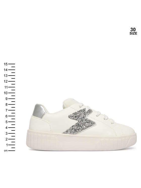Geox Snīkeri Geox J Mikiroshi Girl J45DVA 054EW C0007 S Balts
