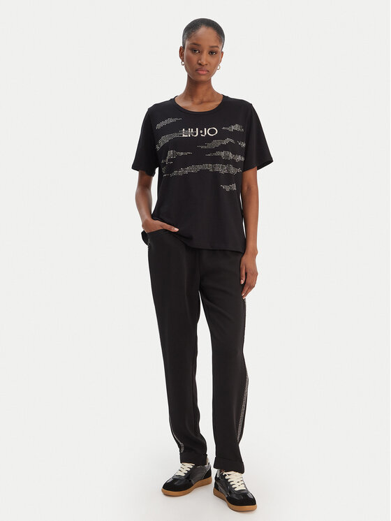 Liu Jo Sport Liu Jo Sport Camiseta TA6265 JS923 Negro Regular Fit