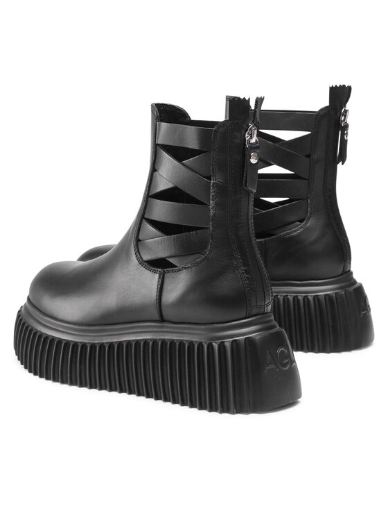 AGL Členková obuv AGL Viggy Twist D751533PGKI0341013 Čierna