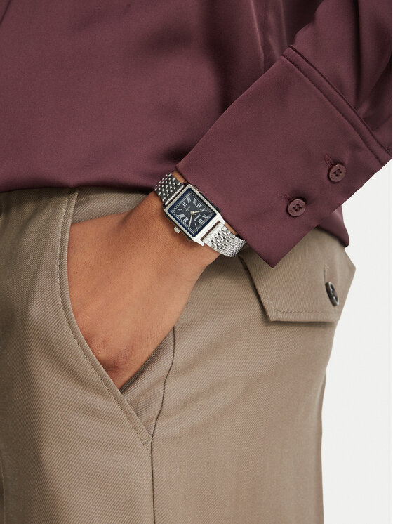 Casio Zegarek Casio LTP-B190D-2BVER Srebrny