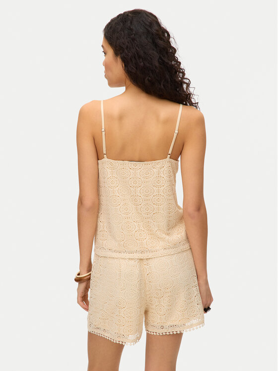 Vero Moda Vero Moda Marškinėliai Maya 10325031 Smėlio Regular Fit