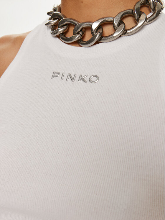 PINKO Pinko Top Distinto 100822 A22X Bela Regular Fit