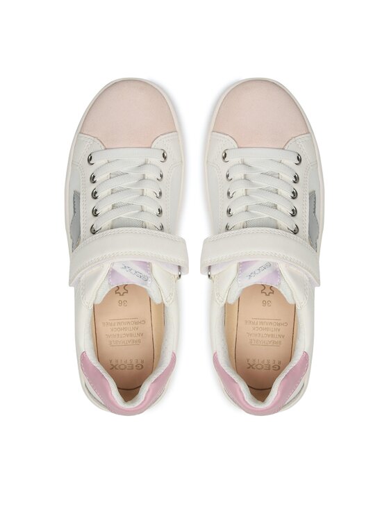 Geox Сникърси Geox J Silenex Girl J35DWA08554C0674 D Бял