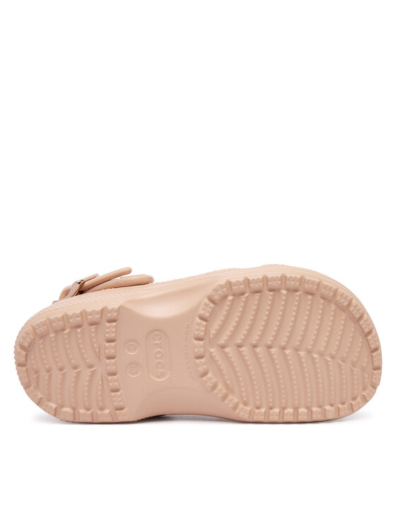 Crocs Шльопанці Crocs Classic Metallic Buckle Clog K 214228 Бежевий