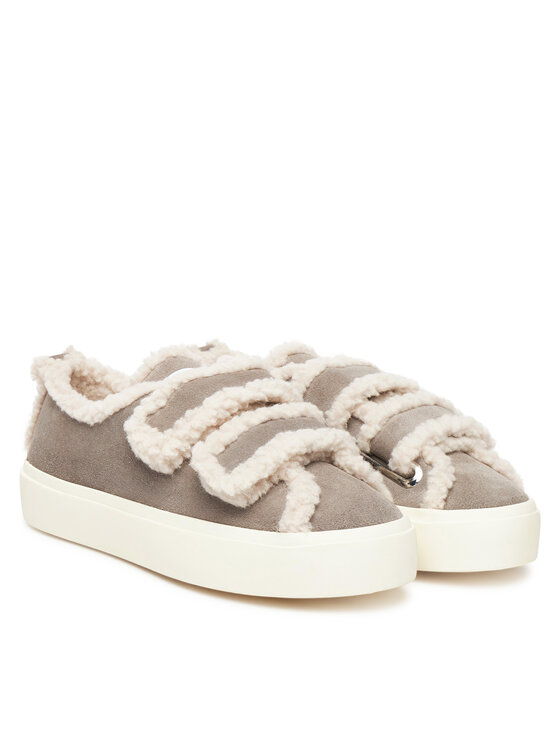 Inuikii Αθλητικά Inuikii Shearling Low Velcro 1001.001.0231 Γκρι