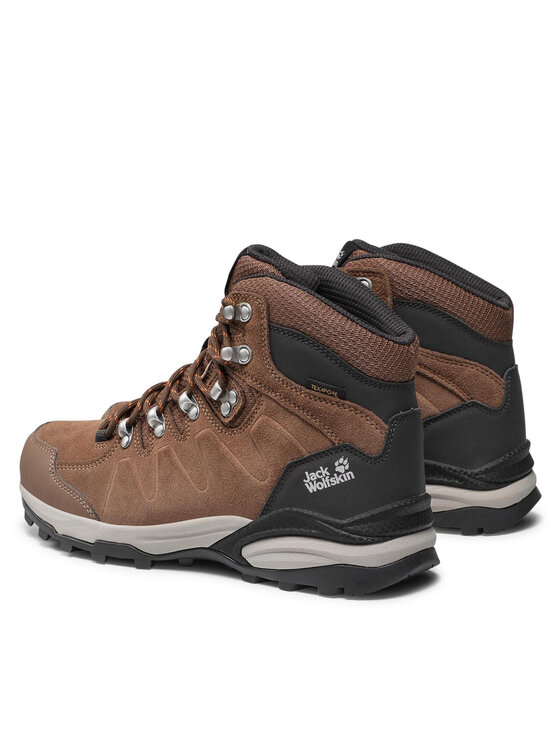 Jack Wolfskin Трекінгові черевики Jack Wolfskin Refugio Texapore Mid W 4050871 Коричневий