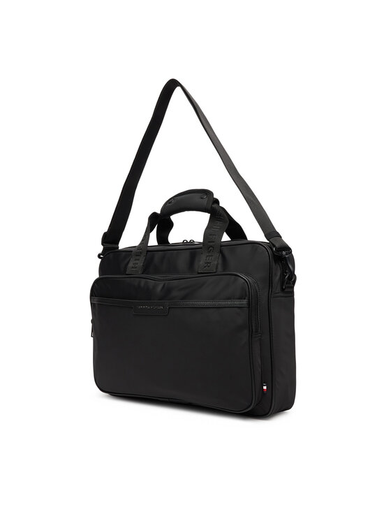 Tommy Hilfiger Portatīvā datora soma Tommy Hilfiger Th Repreve Computer Bag AM0AM13466 Melns