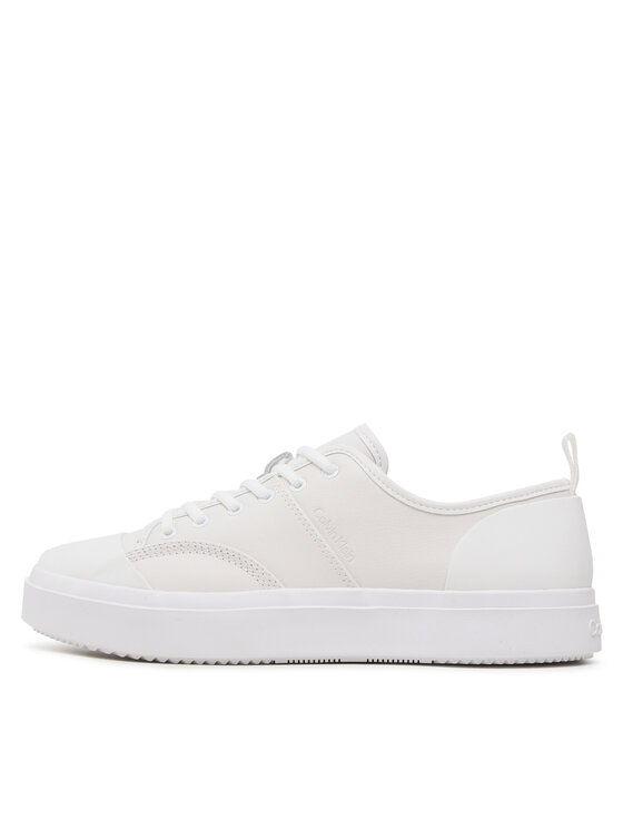 Calvin Klein Tornacipő Calvin Klein Low Top Lace Up Lth HM0HM01045 Fehér