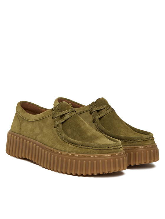 Clarks Туфлі Clarks Torhill Bee 26184586 Хакі