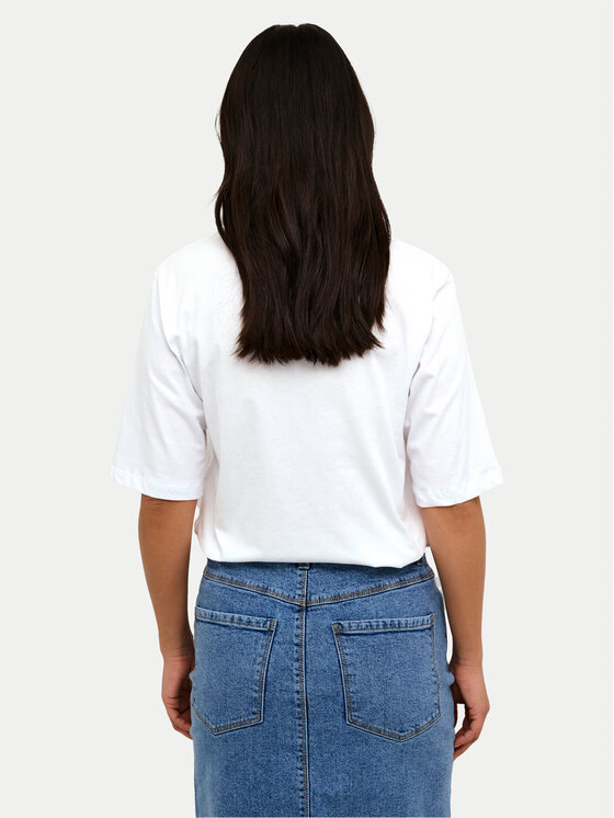 Kaffe Kaffe T-Shirt Mira 10508592 Λευκό Regular Fit