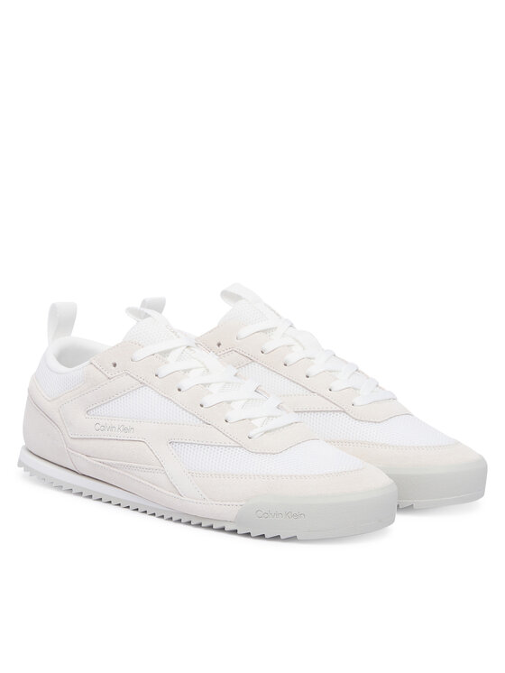 Calvin Klein Sneakersy Calvin Klein Low Pro Runner Mix Mat HM0HM02208 Biały