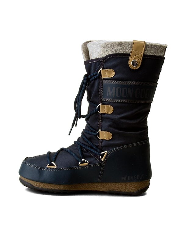 Moon Boot Stivali da neve Moon Boot Monaco Felt 24003200006 Blu scuro
