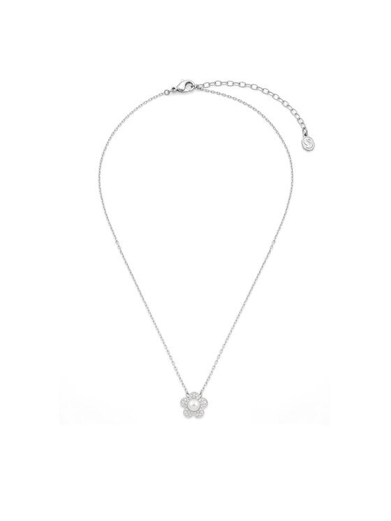 Swarovski Набір: ланцюжок і сережки Swarovski 5749180 Срібний